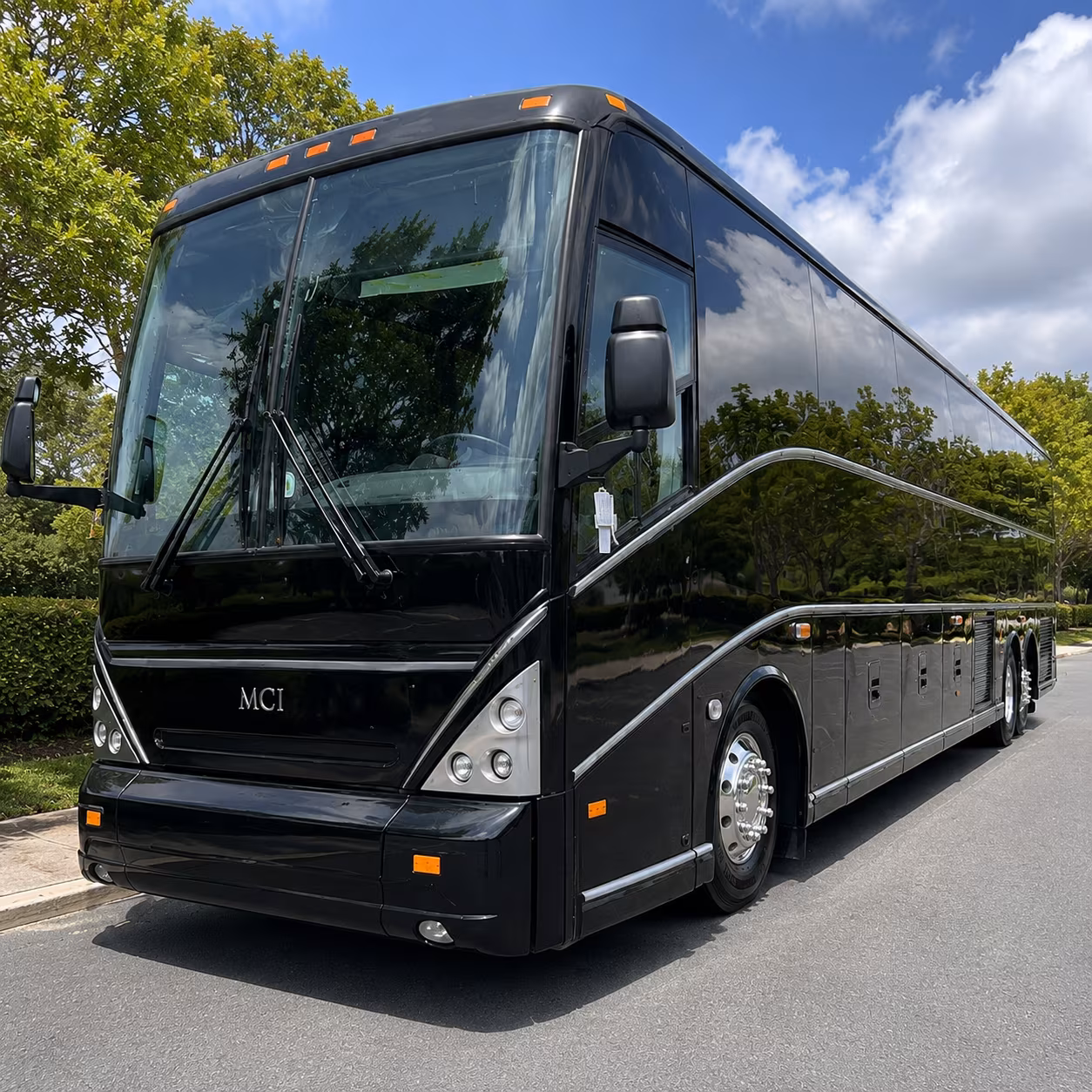 round rock charter bus rental exterior